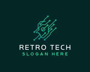 Brain Tech Technology logo design