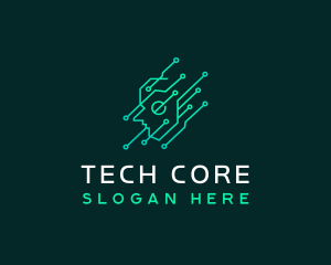 Brain Tech Technology logo design