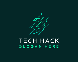 Brain Tech Technology logo design