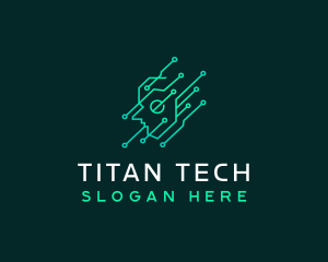 Brain Tech Technology logo design