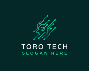 Brain Tech Technology logo design