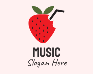 Strawberry Fruit Drink  Logo