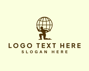 Titan - Masculine Atlas Globe logo design