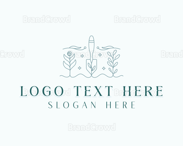 Garden Landscaper Trowel Logo