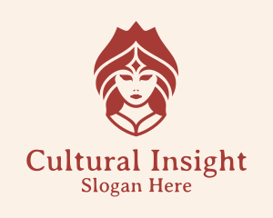 Ethnic Tribal Woman logo design