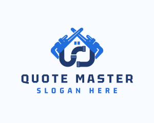 Plumbing Pipe Wrench logo design