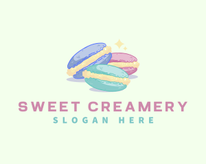 Pastry Sweet Macaron logo design