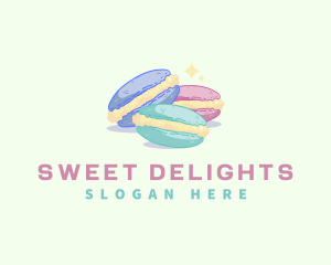 Pastry Sweet Macaron logo design