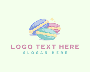 Eclair - Pastry Sweet Macaron logo design