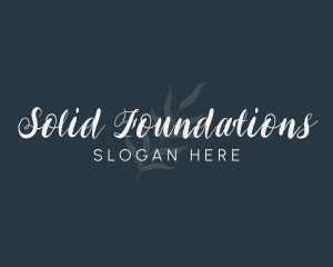 Simple Leaf Wordmark Logo