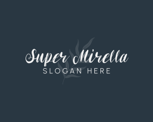 Vegan - Simple Leaf Wordmark logo design