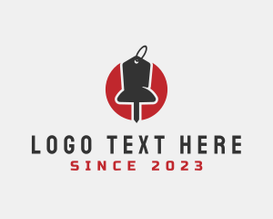 Online Shopping - Price Tag Label Pin logo design