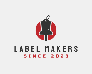 Label - Price Tag Label Pin logo design