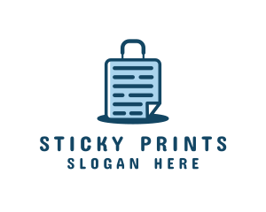 Document File Suitcase logo design