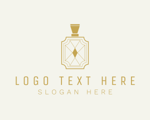 Eau De Cologne - Luxury Perfume Bottle logo design