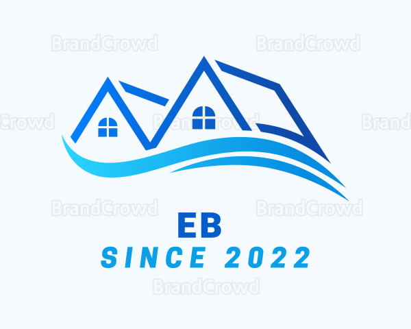 Residential House Wave Logo