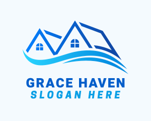 Residential House Wave Logo