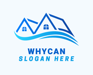 Residential House Wave Logo