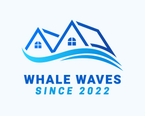 Residential House Wave logo design