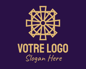 Religious Cross Relic Logo