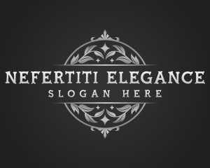 Elegant Leaf Ornament logo design