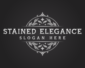 Elegant Leaf Ornament logo design