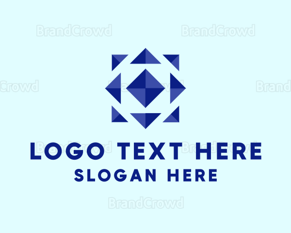 Geometric Jewel Symbol Logo