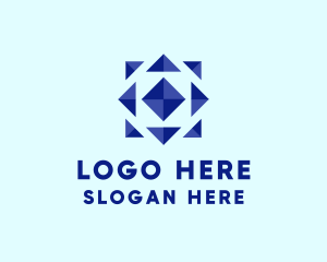 Geometric Jewel Symbol Logo