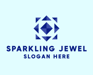 Geometric Jewel Symbol logo design