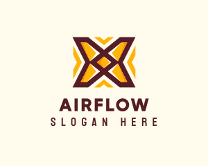 Arrows Letter X Pattern logo design