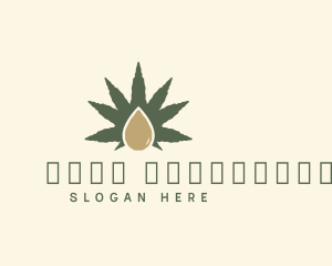 Herbal Cannabis Droplet Logo