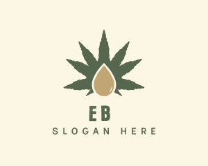 Herbal Cannabis Droplet Logo