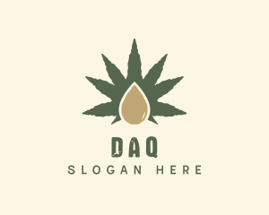 Dispensary - Herbal Cannabis Droplet logo design