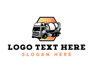 Transport - Cement Mixer Truck logo design