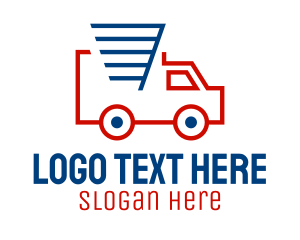 Logistic Services - Delivery Van Wings logo design