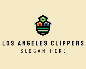 Shield House Neighborhood logo design