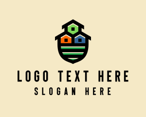 Rental - Realty Home Neighborhood logo design