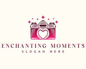 Wedding Photography  Heart logo design