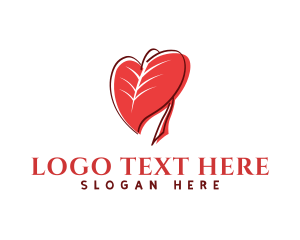 Vegetarian - Heart Leaf Garden logo design