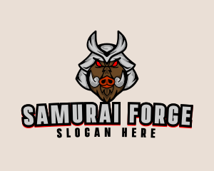 Wild Board Samurai logo design