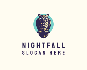 Nocturnal - Avian Forest Owl logo design