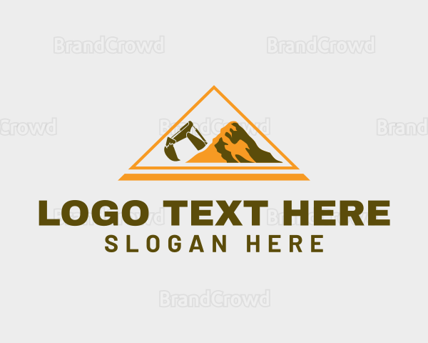 Mountain Contractor Industry Logo