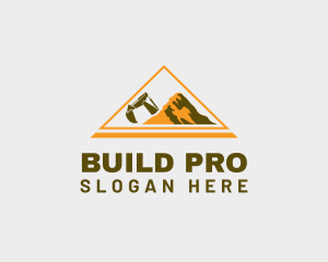 Mountain Contractor Industry logo design