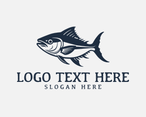 Tuna Fishing Seafood Logo