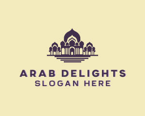 Arab - Mosque Building Architecture logo design