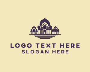 Tourist - Mosque Building Architecture logo design