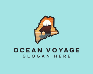 Maine Vacation Tourism logo design