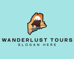 Maine Vacation Tourism logo design