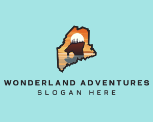 Maine Vacation Tourism logo design