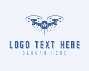 Quadcopter - Camera Drone Photography logo design